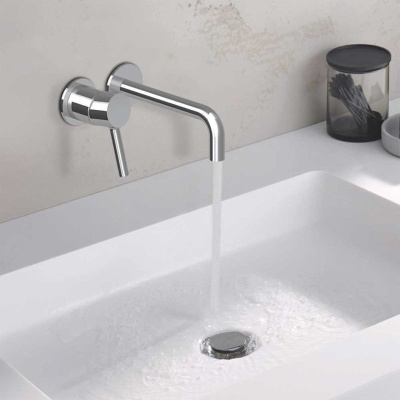 Studio G Wall Mounted Single Lever Basin Tap - Chrome